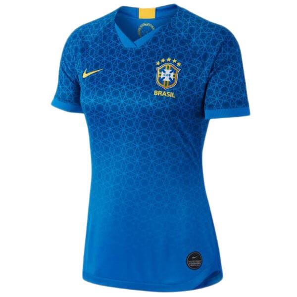 Maillot Football Brésil Exterieur Femme 2019 Bleu